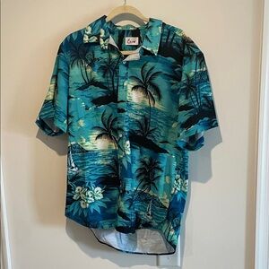 Vans Men's Tropical Blue Palm Shirt